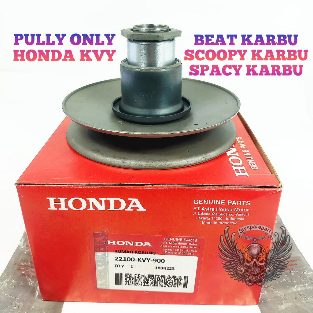 PULLY ONLY HONDA KVY BEAT KARBU SCOOPY KARBU SPACY KARBU KUALITAS ORIGINAL HONDA AHM PRESISI BAHAN B