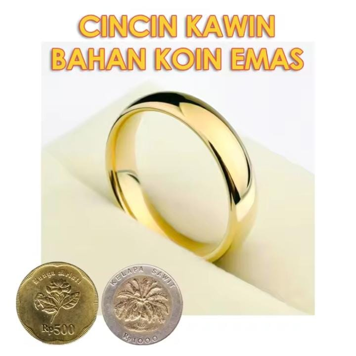 Cincin koin malaysia asli anti luntur
