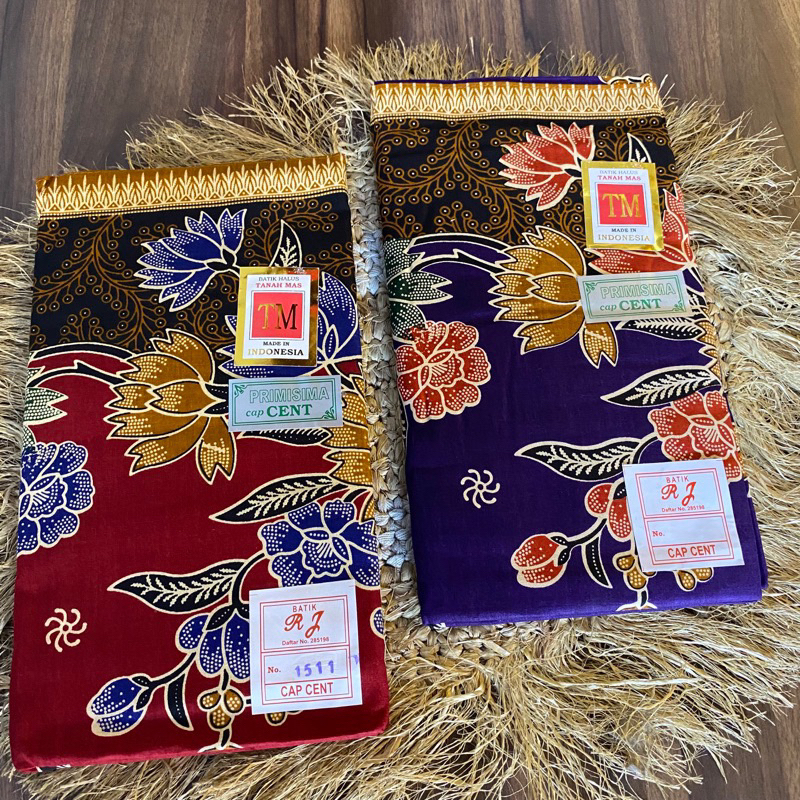 Kain Batik Jarik Panjang TM Cap Cent Primisima Samping Kebat