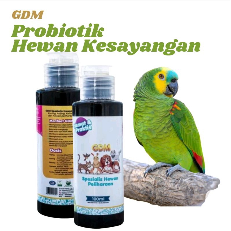 Probiotik Vitamin Hewan Peliharaan. GDM Bio Organic Liquid 100ml