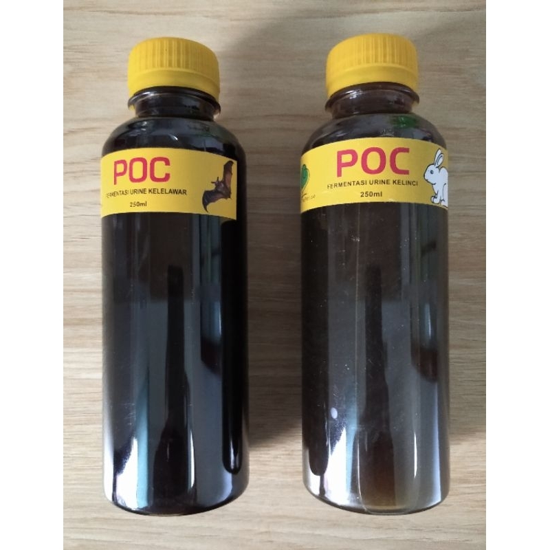 POC PUPUK ORGANIK CAIR URINE KELINCI, KELELAWAR, KAMBING DAN SAPI MURNI FERMENTASI 250 ML