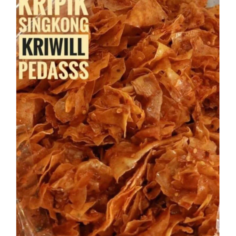 

keripik Singkong Pedas Daun Jeruk/Kripset/500gr