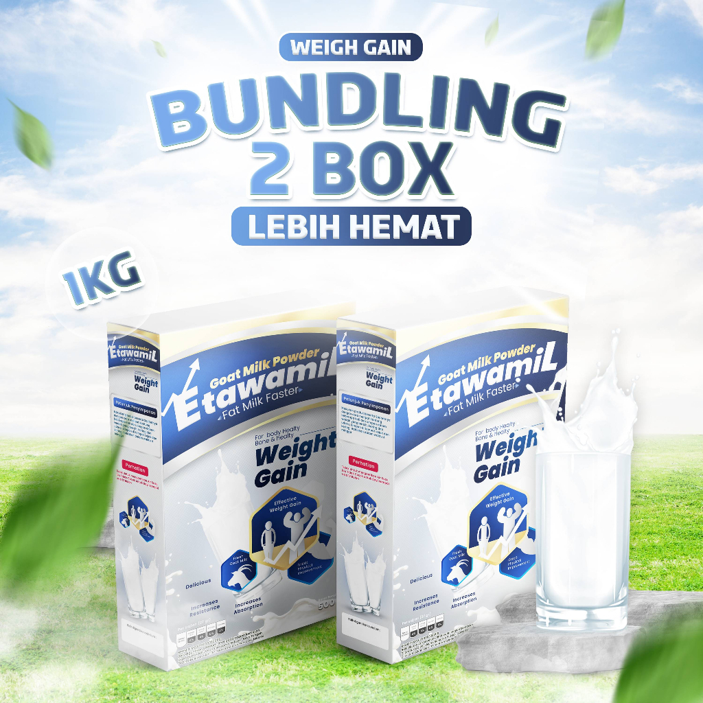 

ETAWAMIL WEIGHT GAIN - Susu Penambah Berat Badan & Nafsu Makan Halal BPOM 1000g 1KG