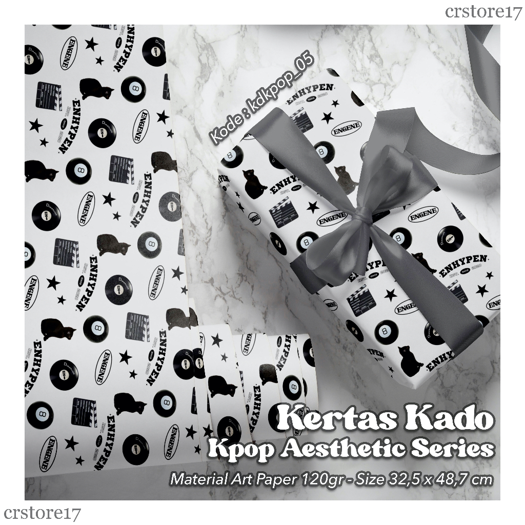 

Cetak Kertas Kado Kpop Aesthetic Series / Tema KPOP / Desain Cetak Glossy