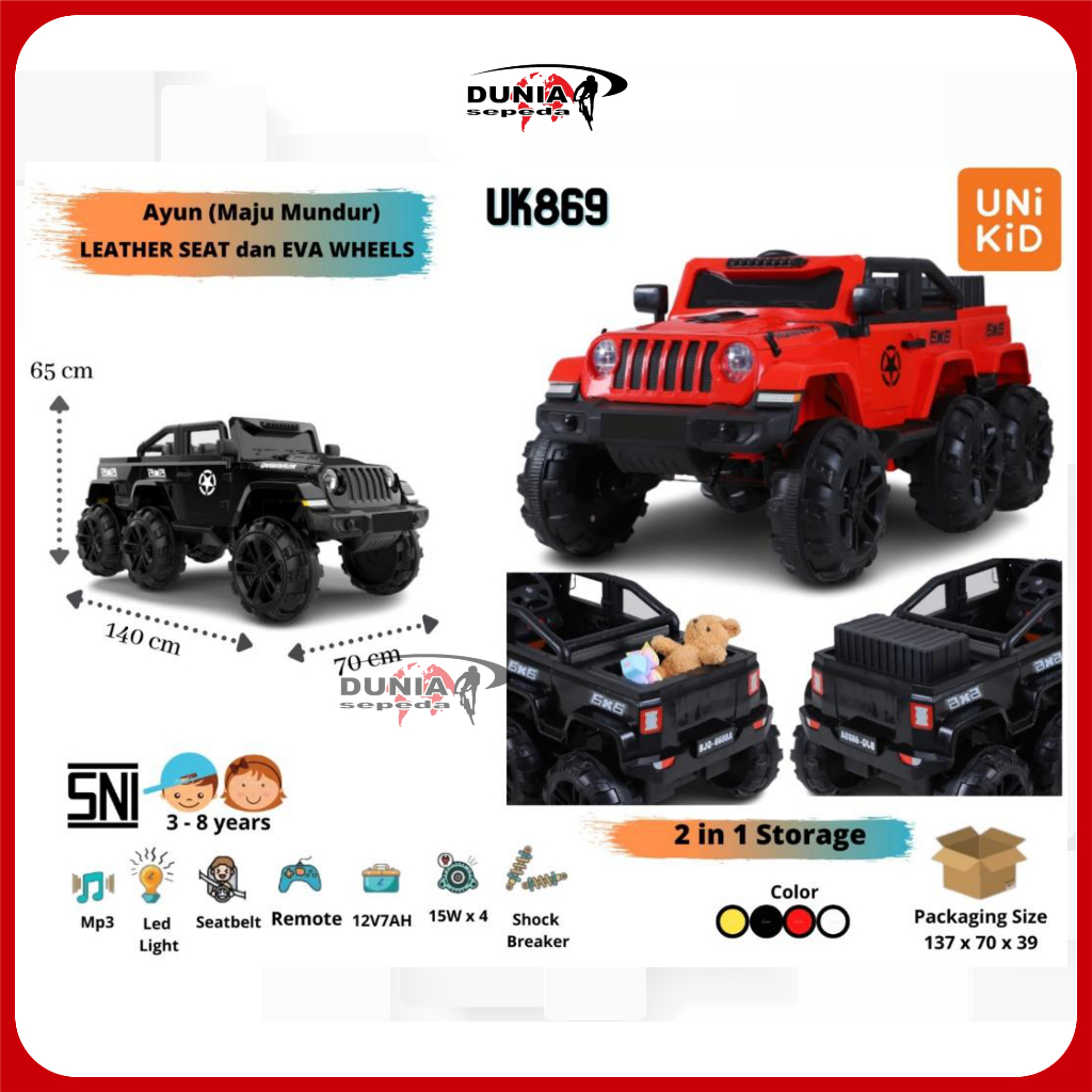Mobil Mainan Aki UNIKID UK869