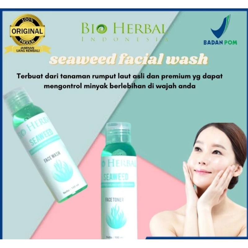 BIO HERBAL SEAWEED FACE TONER& FACE WASH