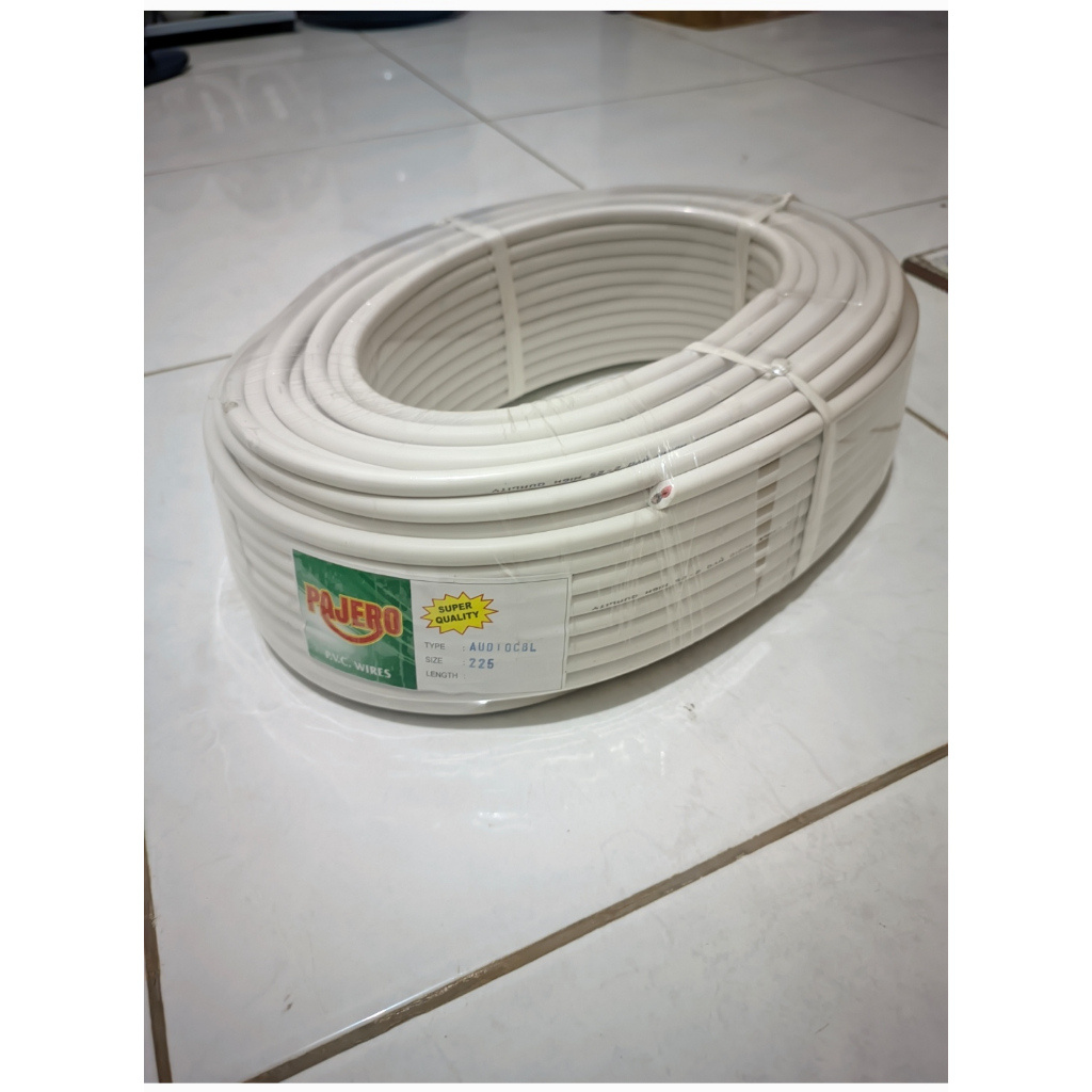 Kabel 2x2.5 mm PER METER Kabel Audio Serabut Isi 2 PUTIH