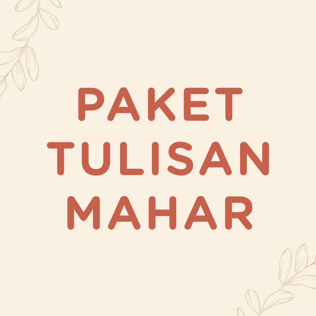 Paket Tulisan Mahar/ Tulisan Akrilik untuk mahar