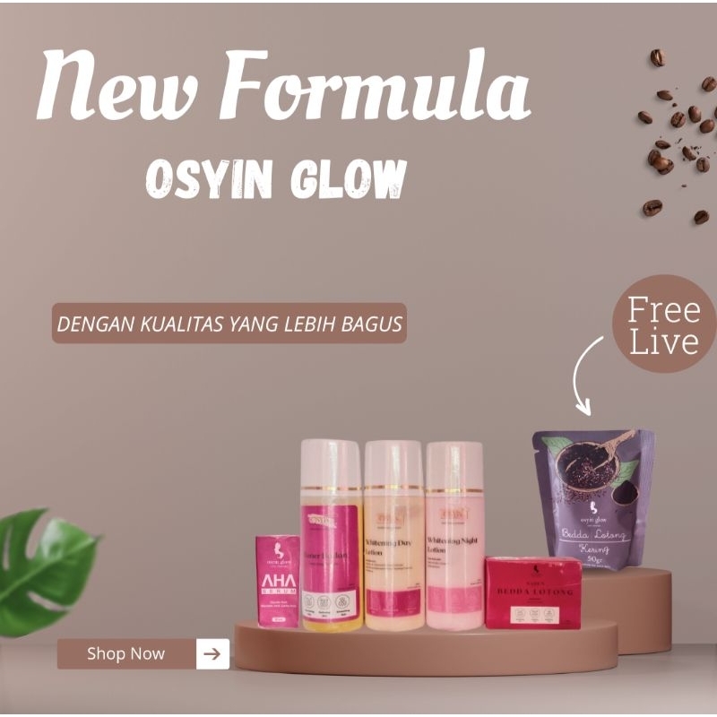 Paket Badan Osyin Glow  (Free lulur bedda lotong 50gr)