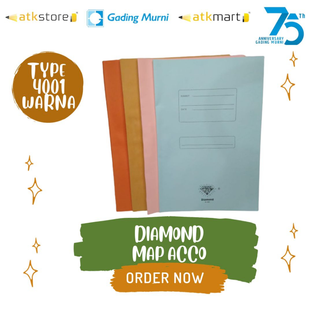 

DIAMOND MAP ACCO 4001 - Map Stofmap/Stopmap Kertas Acco Folio Diamond 4001