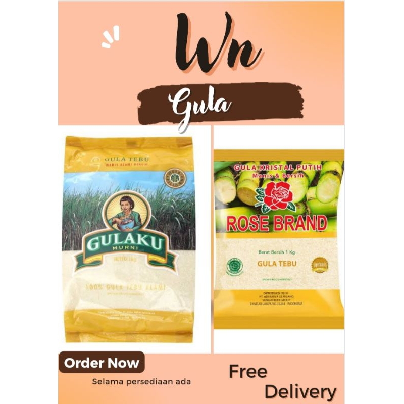 

gula pasir rosebrand 1kg