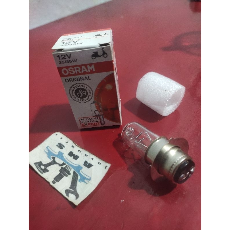 LAMPU BOHLAM DEPAN HALOGEN HELOGEN OSRAM SEMUA MOTOR