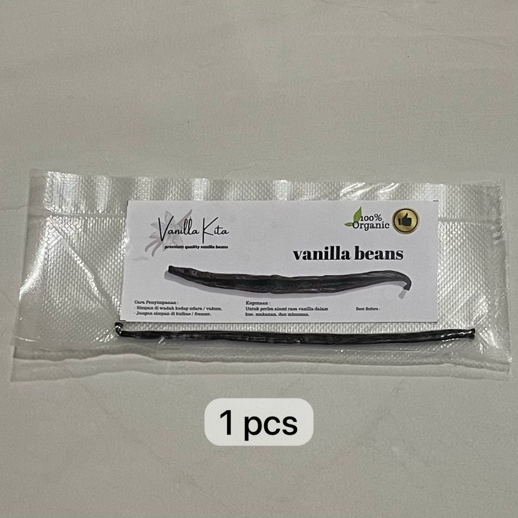 

Vanilla Bean Satuan / Per Batang & 10gr - Premium Grade A (Biji Vanilla 100% ORGANIC)