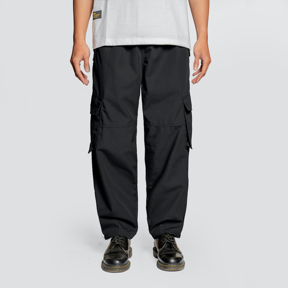 Vearst Cargo Pants Faux Dry Black