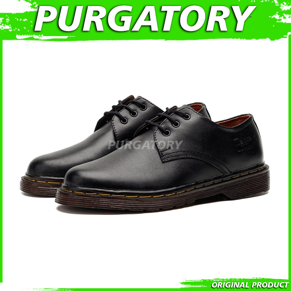 PURGATORY Sepatu Docmart Pendek Pria Kulit Asli Skena