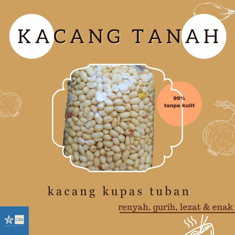 

Korzaln Kacang Tanah Kupas Mentah Tuban 1 Kg