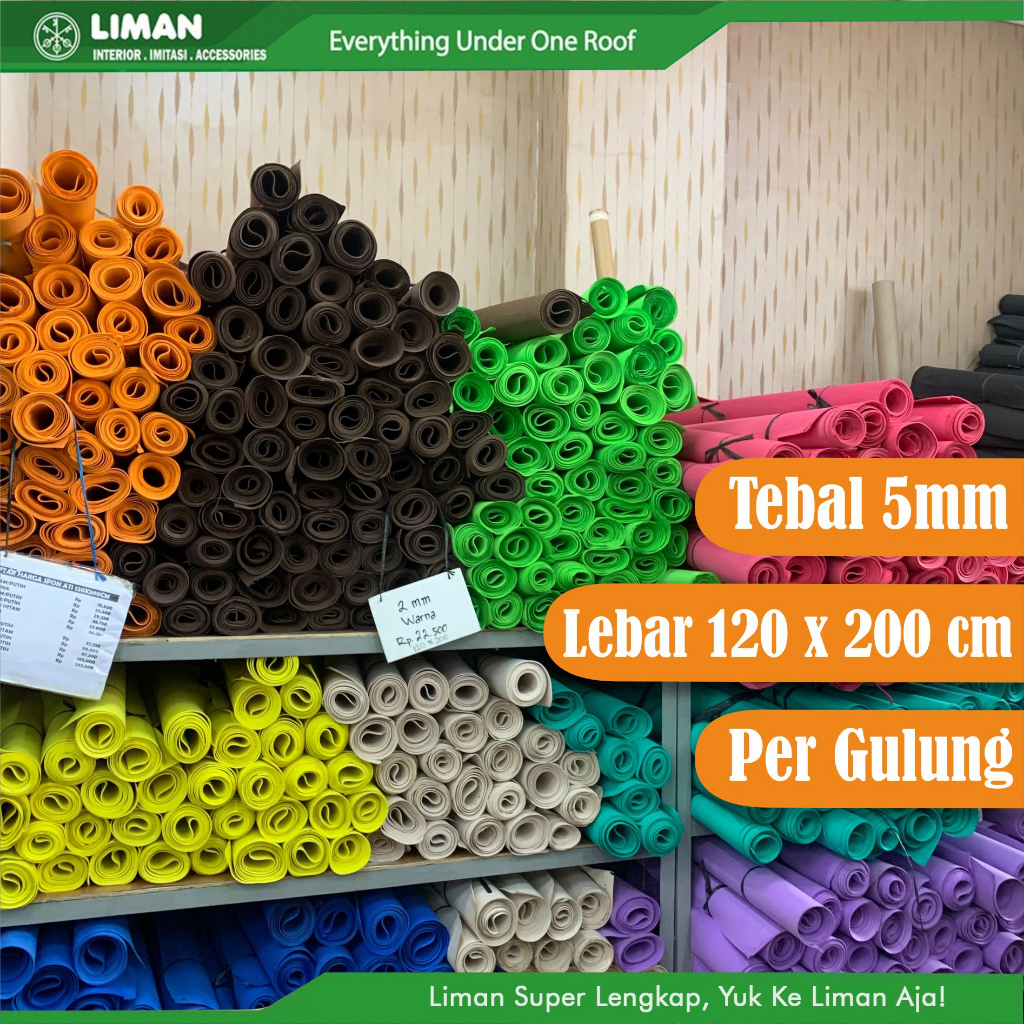 Spon ati 5mm (120x200 cm) Busa Ati Spon Ati Sponge Eva Foam Lembaran 5mm
