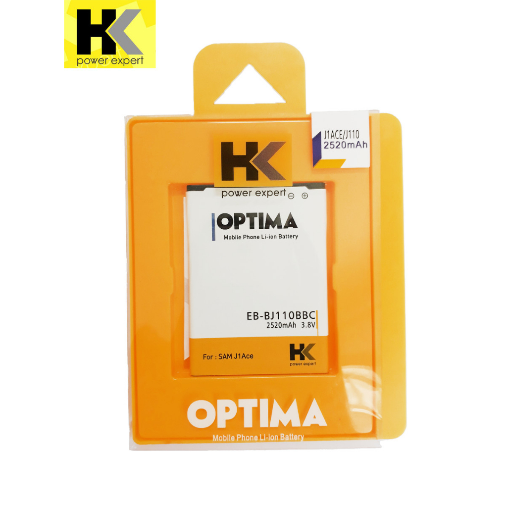 Original HK Optima Baterai Samsung Galaxy J1 Ace/ J110/ J111 2520mAh Double IC