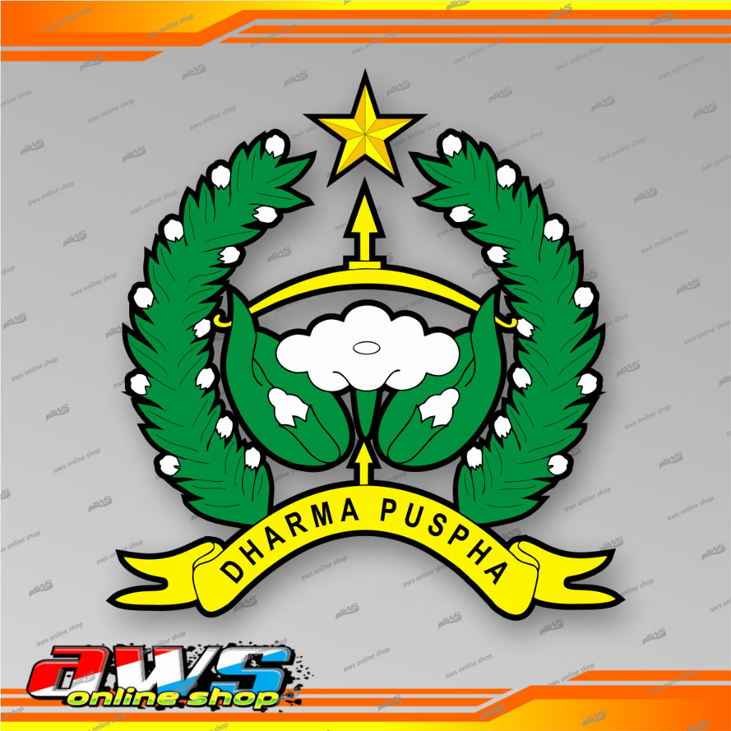 

Sticker Dharma Puspha Timbul