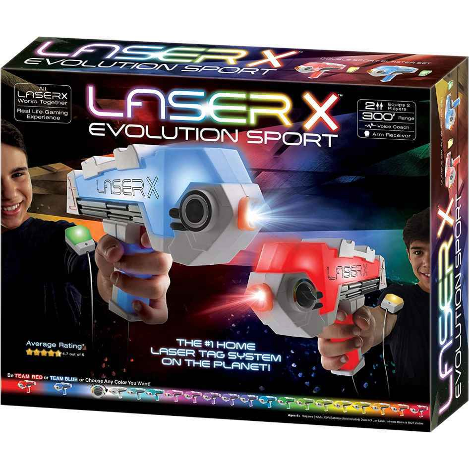 LASER X EVOLUTION SPORT BLASTERS DOUBLE SPORT BLASTER SET MAINAN ANAK