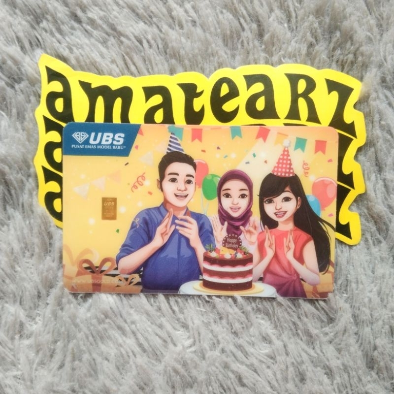 LOGAM MULIA UBS BIRTHDAY 0,1 GRAM FINE GOLD 999,9 %