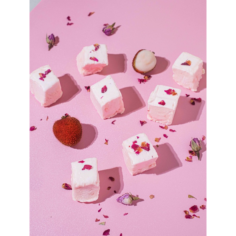 

French Rose Lychee Mallow Magic Marshmallow - 8 Chunky Pcs
