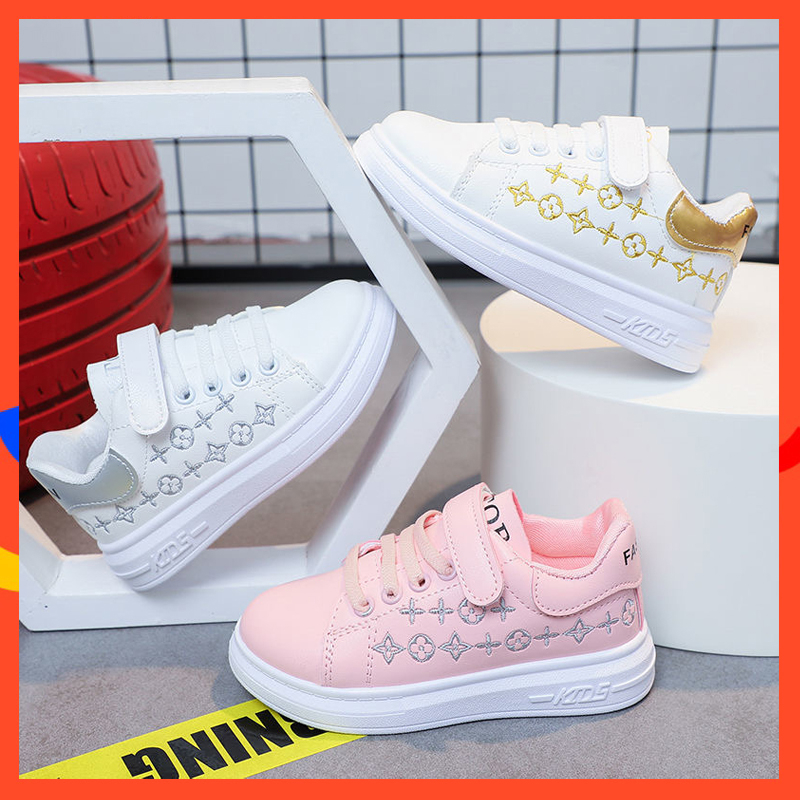 ukuran 26-37 Perempuan sneaker anak perempuan sepatu olahraga gadis kecil kualitas baik sepatu olahr