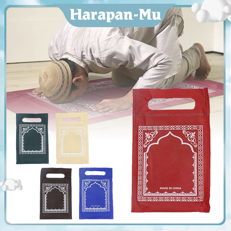 Sajadah Travel Gulung Anti Slip Sajadah Saku Traveling Sajadah Muri Genggam Traveling Sajadah Roll W