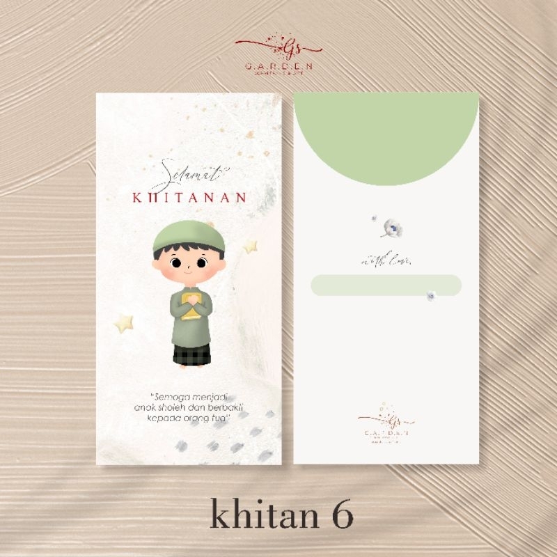 

[KHITAN SERIES] CUSTOM NAMA / Amplop Khitan / Amplop Khitanan / Khitan Envelope