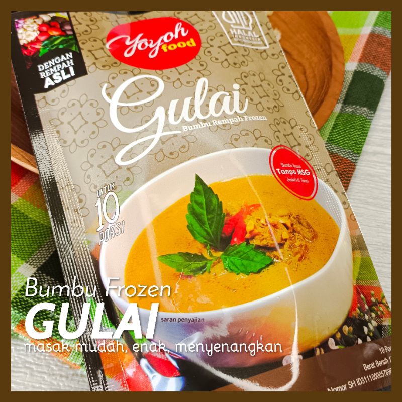 

Yoyoh Food Bumbu Basah Frozen Gulai 130gr untuk 1kg daging