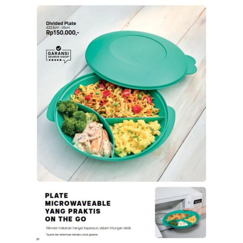 tempat bekal sekat CWL divided plate tosca ori tuppy