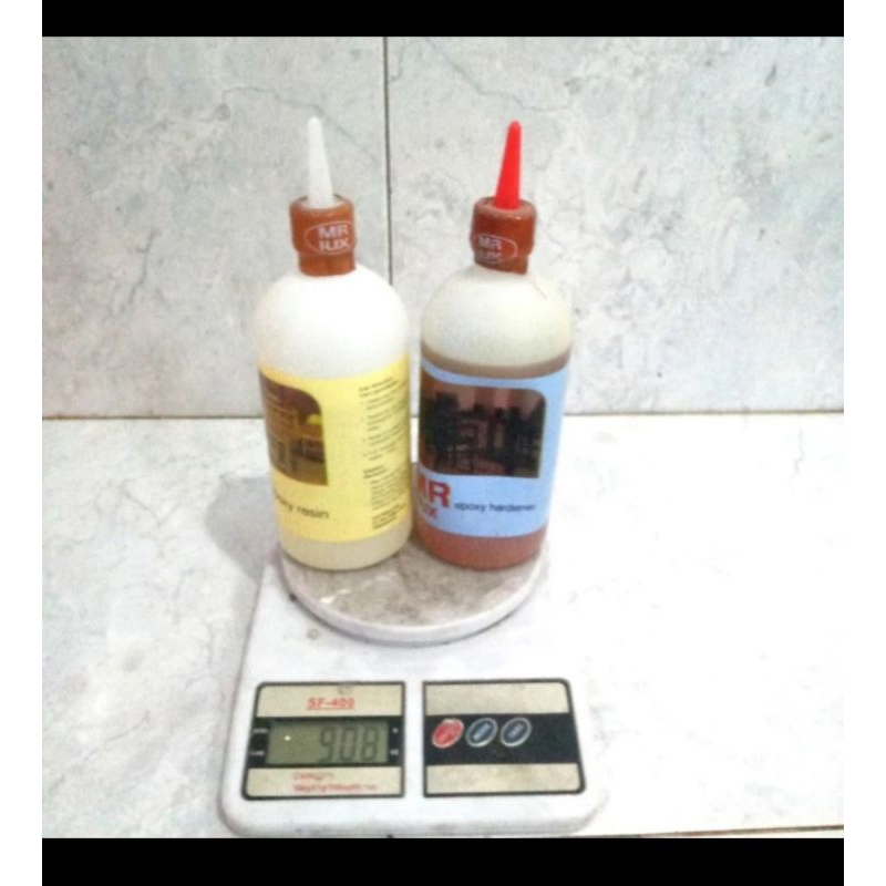 

lem Epoxy Resin Haredener MR LUX kemasan 500 gram botol