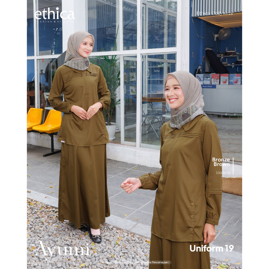 ETHICA Gamis AYUMI UNIFORM 19 Baju ASN Wanita
