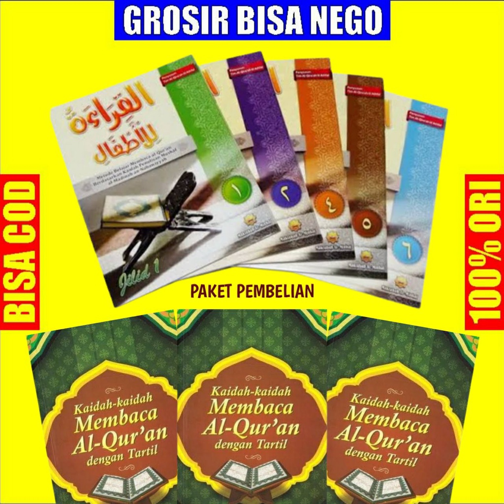 Al Qiroah Lil Athfal 6 Jilid Cara Cepat Belajar Al Qur'an