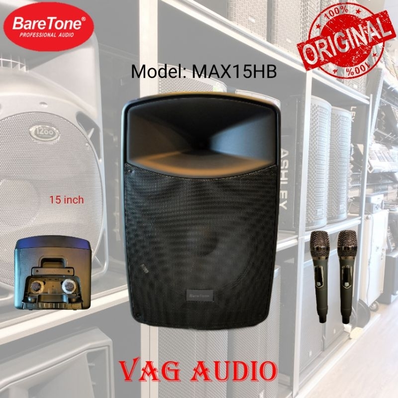 SPEAKER PORTABLE BARETONE MAX15HB, SPEAKER PORTABLE 15 INCH