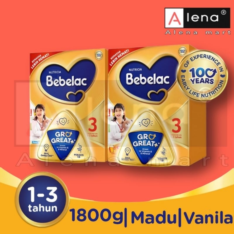 Bebelac 3 1800g,Bebelac 3 Madu 1800g,Bebelac 3 Vanila 1800g