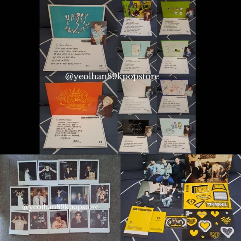[READY STOCK OFFICIAL] TREASURE 3RD ANNIVERSARY MAGAZINE PC / POLAROID MEMBER