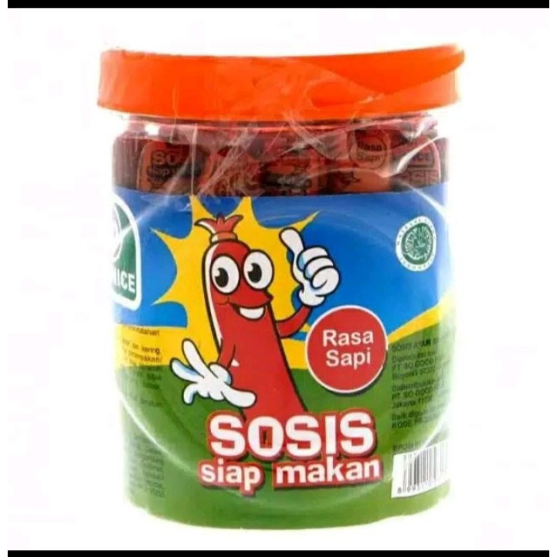 

sosis so nice siap makan 25pcs rasa sapi