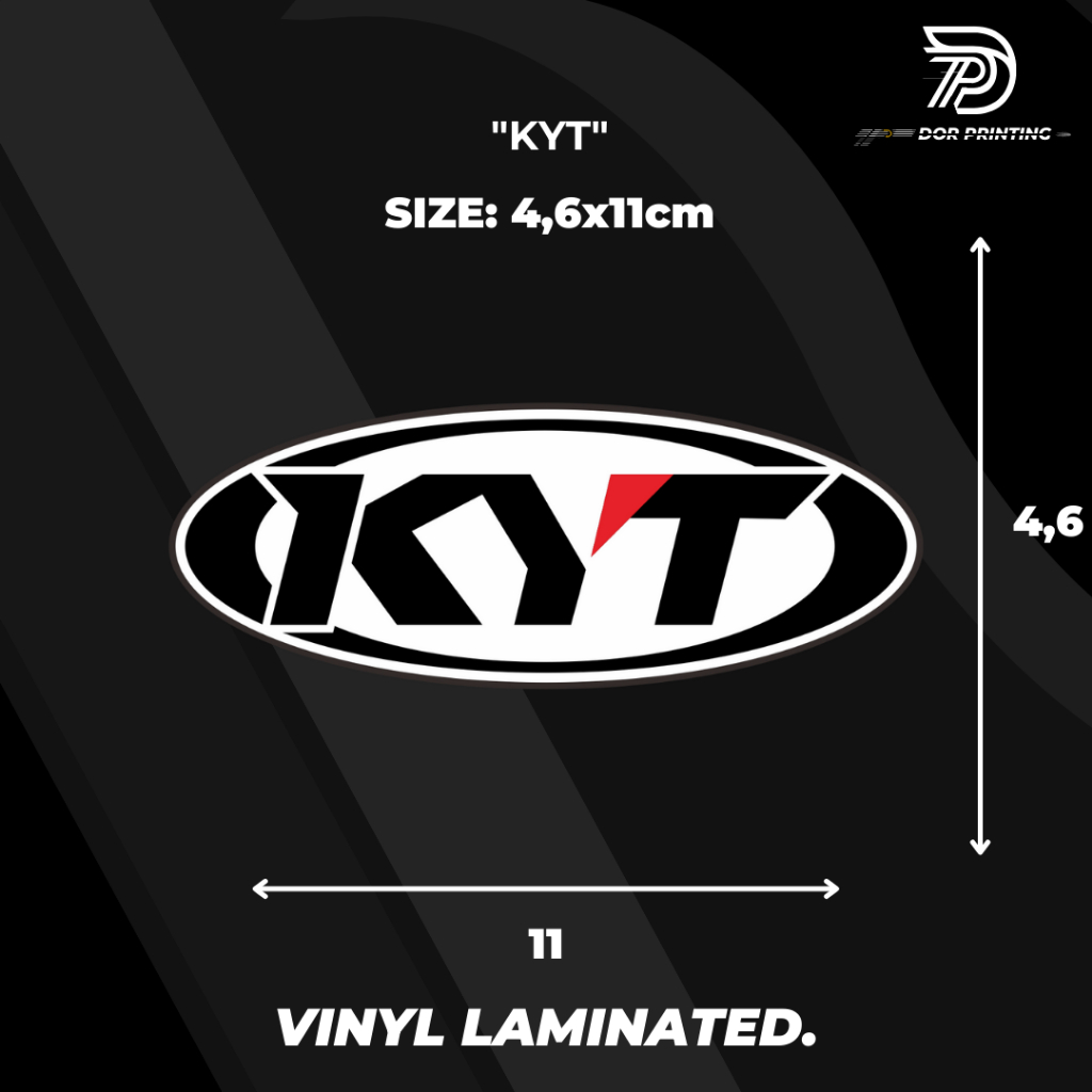 

STICKER/ KYT VIRALL KEREN LOGO KYT