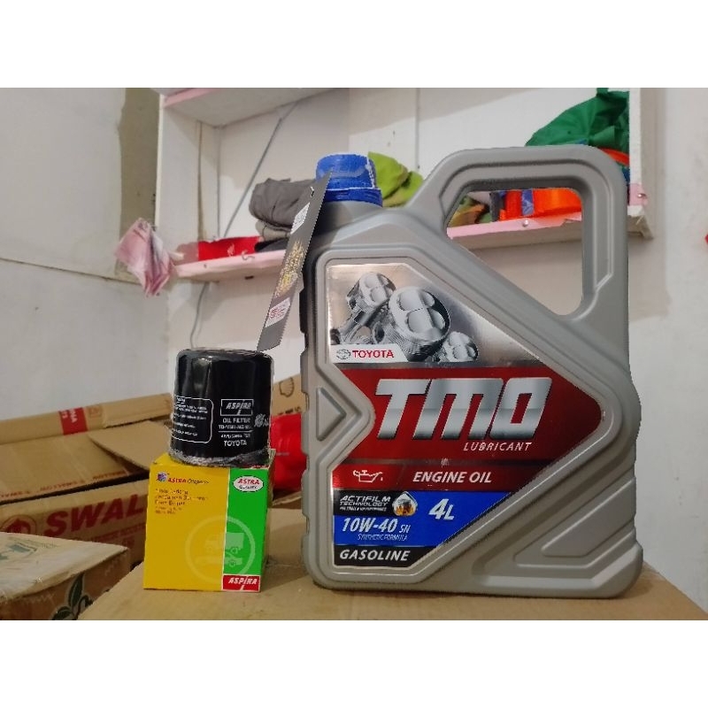 Oli TMO Toyota 10W-40 bonus Filter Oli Avanza, Xenia,Ayla,Agya dan sejenisnya