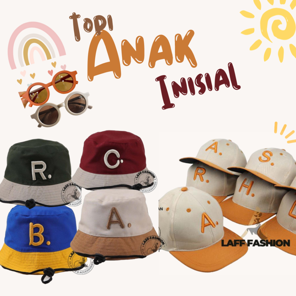 TOPI ANAK LAKI LAKI PEREMPUAN BASEBALL BUCKET HAT ANAK COWOK CEWEK 2 3 4 5 6 7 8 9 TAHUN LUCU 1 FASH