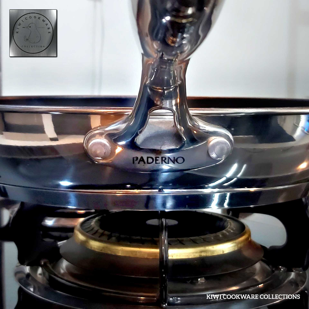 Super Premium Fry Pan 30cm Wajan Penggorengan Teflon Stainless Steel Ex Brand Paderno Premium Tebal 