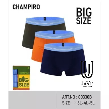 Boxer Pria Champiro BIG SIZE / CD boxer Pria Champiro BigSize ISI 3PCS