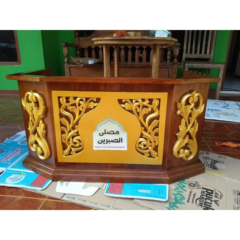 MEJA NGAJI KAYU JATI SUPER KUALITAS PREMIUM OKE PANJANG 90X50 T45