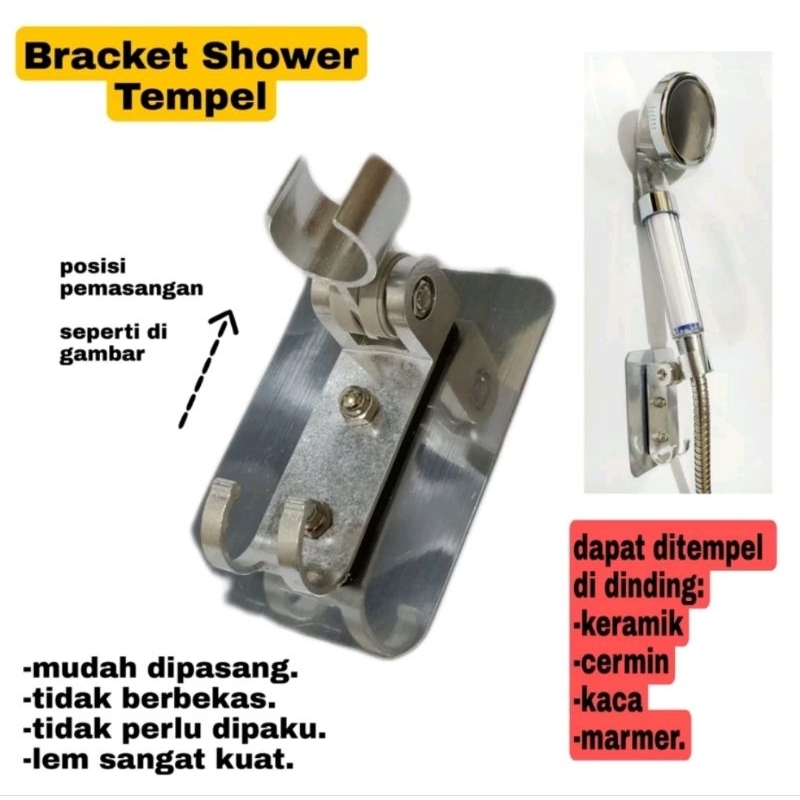 Bracket Shower Tempel Dudukan Kepala Shower Tempel
