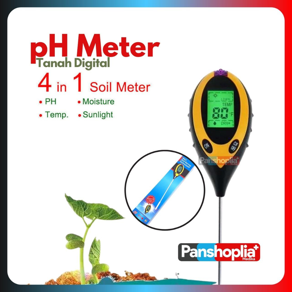 Alat Ukur pH Meter Tanah / Soil Analyzer Tester