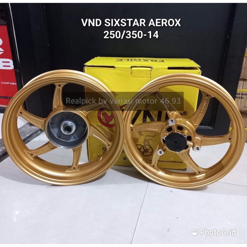 velg racing aerox 155 pelek aerox / all new aerox nvx new nvx velg six start vnd aerox nvx