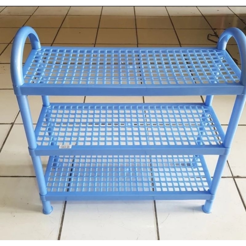 RAK SEPATU PLASTIK TINGKAT SUSUN 3 SHINPO