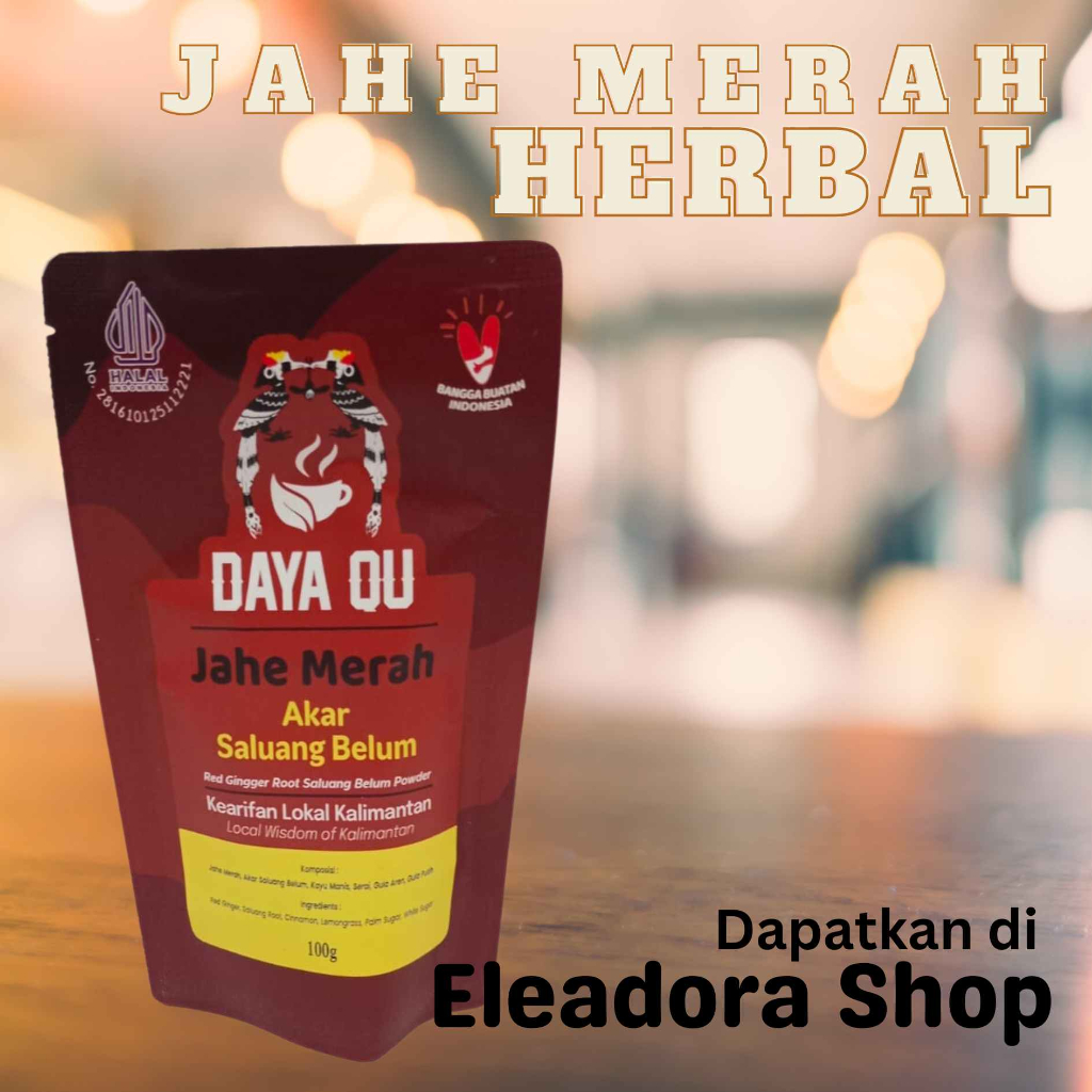 

Jahe Merah "DAYA QU" - (Varian Bawang Dayak / Akar Saluang Belum / Bajakah)