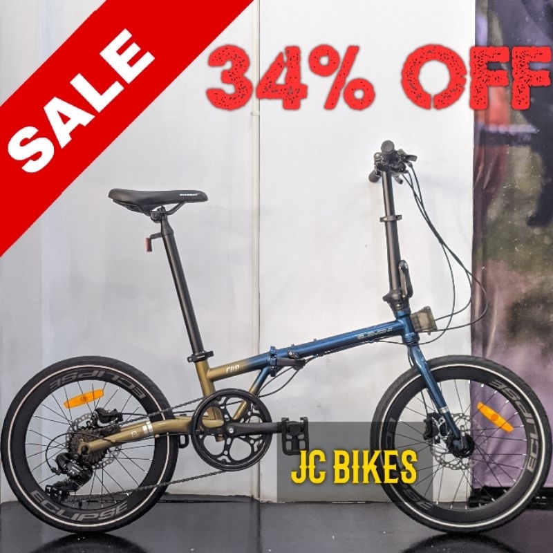 Sepeda Lipat Element Clip 20" Chromoly 8 Speed Hidrolik